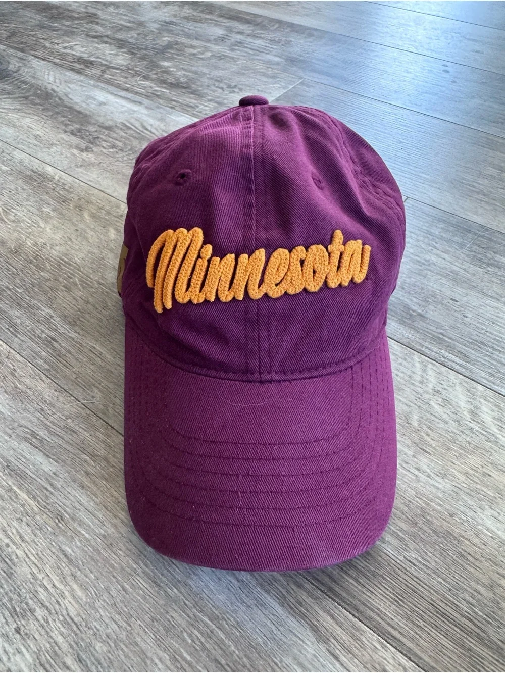 Zephyr Wine Cotton Strapback Cap